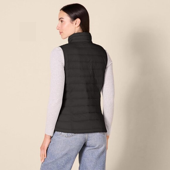 Womens Lightweight Water-Resistant Packable Puffer Vest - Picture 3 of 8
